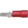 Faston-konektor 2,8mm červený pro kabel 0,5-1,5mm2, balení 100ks
