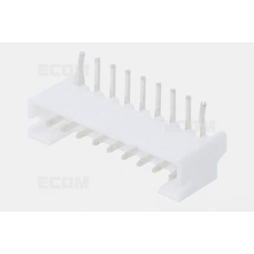Jednořadá vidlice DS1066-9MRW6SA, 1×09, 90°, rozteč 2 mm, bílá