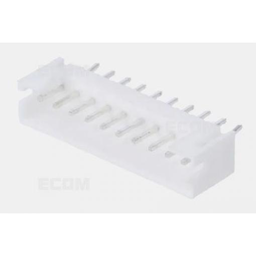 Jednořadá vidlice DS1066-10MVW6S, 1×10, rozteč 2 mm, bílá