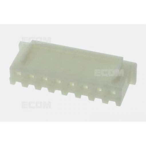 Zásuvka konektoru TER1069, 1×08, rozteč 2,5 mm, bílá