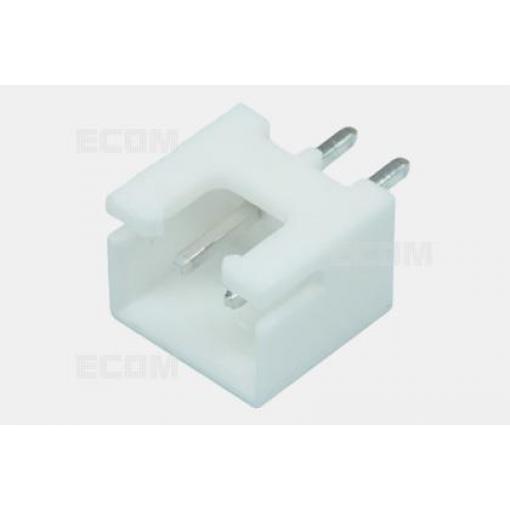 Jednořadá vidlice DS1069-2MVW6X, 1×02, 180°, rozteč 2,5 mm, bílá