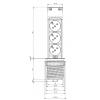 Solight USB výsuvný blok zásuvek, 3 zásuvky, plast, délka 1,5m, 3 x 1mm2, stříbrný - PP125