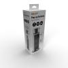 Solight USB výsuvný blok zásuvek, 3 zásuvky, plast, délka 1,5m, 3 x 1mm2, stříbrný - PP125