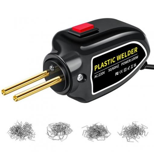 Svářečka plastů kompaktní 100 W, 230 V + sada 200 sponek