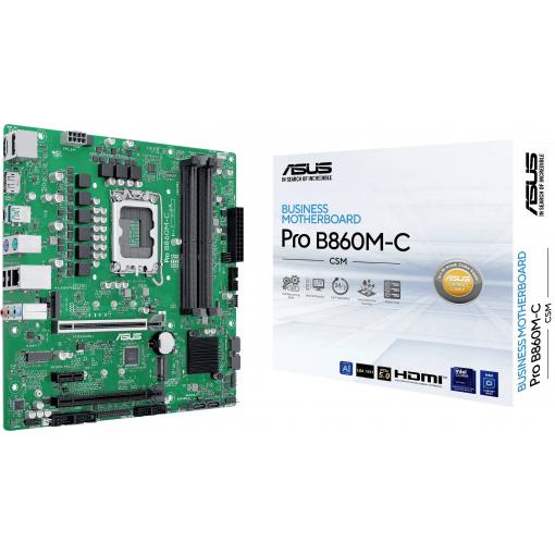 Asus B860M-C-CSM Základní deska Socket (PC) Intel® 1851 Tvarový faktor Micro-ATX Čipová sada základní desky Intel® B860