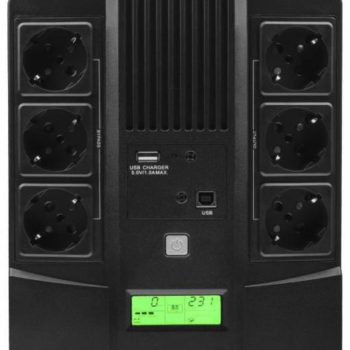 Záložní zdroj UPS Green Cell 800 VA / 480 W, 9 Ah, Line Interactive