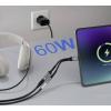 Renkforce USB-C®, audio kabelový adaptér [1x USB-C® zástrčka - 1x Audio, stereo (3,5 mm jack), USB-C® zásuvka (nabíjení)] USB-C® Audio+Charge Adapter 7.50 cm
