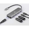 Renkforce RF-6872246 USB Hub 4 porty USB-C® USB 3.2 Gen2 10 GBit/s s hliníkovým krytem, s konektorem USB C šedá RF-USBCH-220