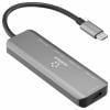 Renkforce RF-6872246 USB Hub 4 porty USB-C® USB 3.2 Gen2 10 GBit/s s hliníkovým krytem, s konektorem USB C šedá RF-USBCH-220