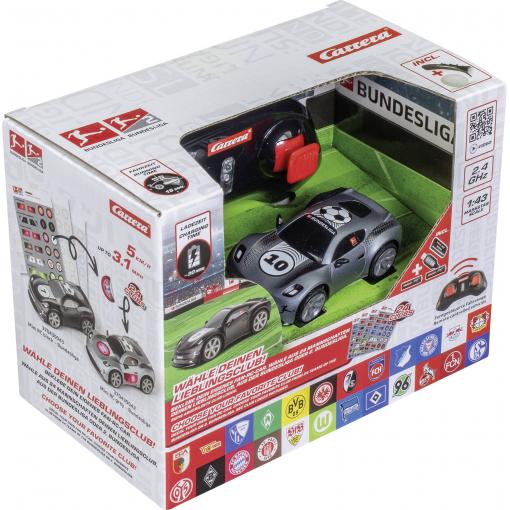 Carrera 370430042 CARRERA - Bundesliga - 2.4GHz Mini RC grau 370430042 1:43 RC model auta elektrický vč. akumulátorů a kabelu k nabíjení