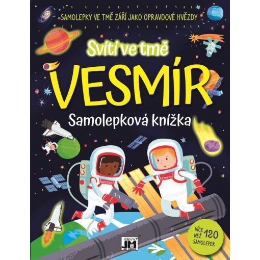Samolepková knížka Svítí ve tmě Vesmír, 48 stran