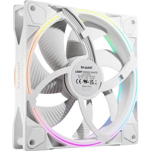 BeQuiet LIGHT WINGS | 140mm PWM Reverse White PC větrák s krytem bílá
