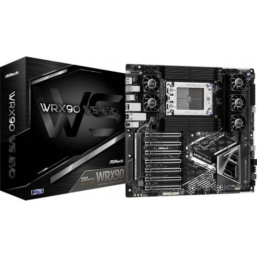 ASRock WRX90 WS EVO (WRX90) (D) Základní deska Socket (PC) AMD sTR5 Tvarový faktor E-ATX, SSI EEB Čipová sada základní desky AMD® WRX90