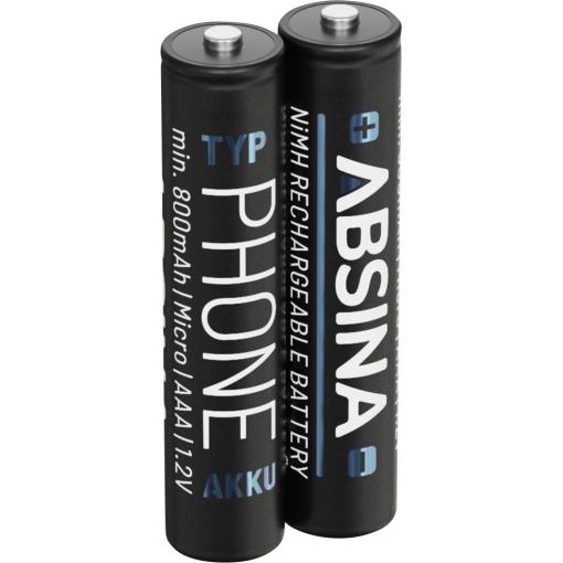 Absina akumulátor AAA Ni-MH 1.2 V 2 ks