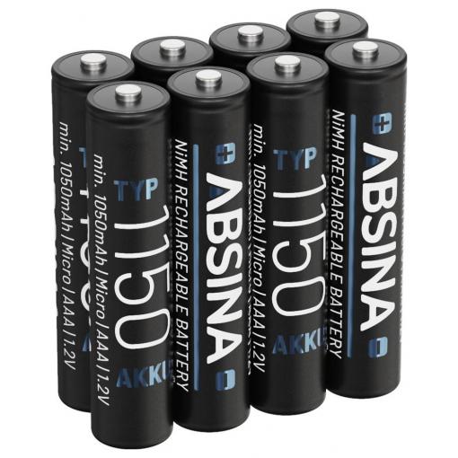 Absina akumulátor AAA Ni-MH 1.2 V 8 ks