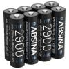 Absina akumulátor AA, Ni-MH, 1.2 V, 8 ks