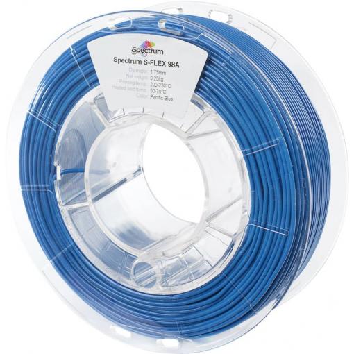 Spectrum Filaments 80525 S-Flex 98A vlákno pro 3D tiskárny pružné vlákno flexibilní, chemicky odolné, Bez prodlevy 1.75 mm 250 g Pacifická modř, modrá 1 ks
