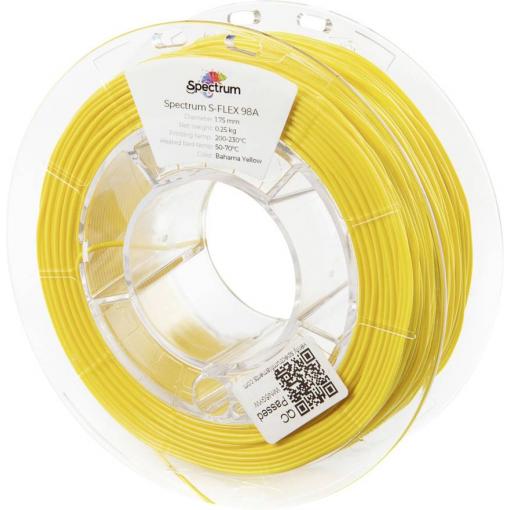 Spectrum Filaments 80524 S-Flex 98A vlákno pro 3D tiskárny pružné vlákno flexibilní, chemicky odolné, Bez prodlevy 1.75 mm 250 g Bahamská žluť, žlutá 1 ks