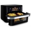 Tristar FR-9078 horkovzdušná fritéza 10 l 2800 W bez BPA, nepřilnavý povlak, LCD displej černá, nerezová ocel