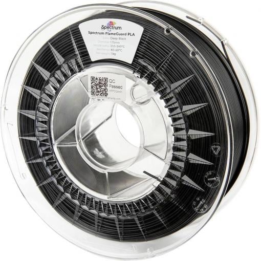 Spectrum Filaments 81449 FlameGuard PLA vlákno pro 3D tiskárny PLA plast ohni vzdorné, Žáruvzdorné 1.75 mm 1000 g černá 1 ks