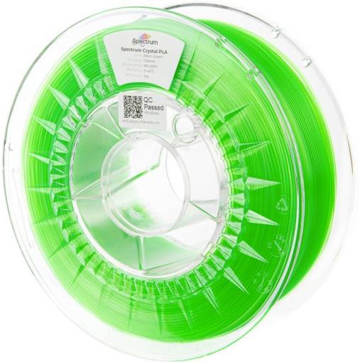 Spectrum Filaments 80888 PLA Crystal vlákno pro 3D tiskárny PLA plast Zvýšená extruzní rychlost 1.75 mm 1000 g neonově zelená 1 ks