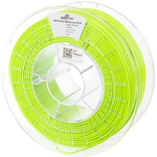 Spectrum Filaments 81560 Safeguard PLA vlákno pro 3D tiskárny PLA plast Antibakteriální 1.75 mm 1000 g Limetková zelená, zelená 1 ks