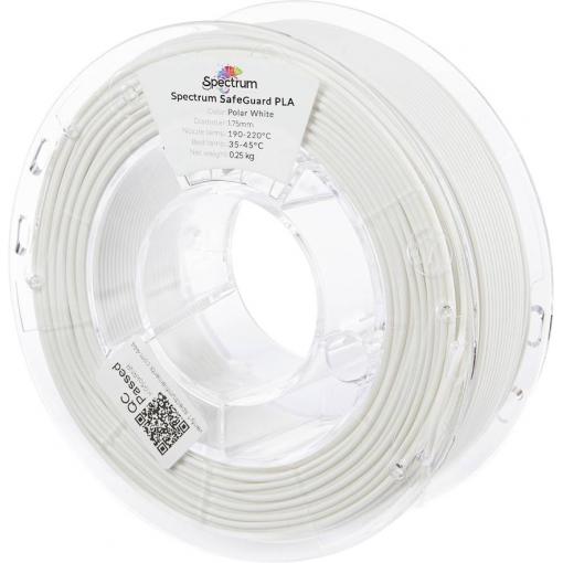 Spectrum Filaments 81553 Safeguard PLA vlákno pro 3D tiskárny PLA plast Antibakteriální 1.75 mm 250 g Polární bílá, bílá 1 ks