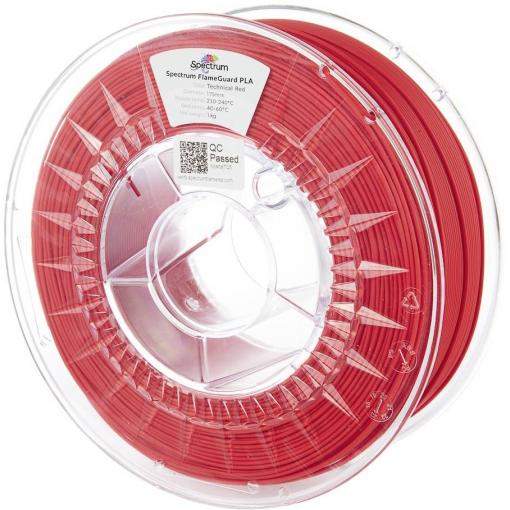 Spectrum Filaments 81454 FlameGuard PLA vlákno pro 3D tiskárny PLA plast ohni vzdorné, Žáruvzdorné 1.75 mm 1000 g Technická červená, červená 1 ks