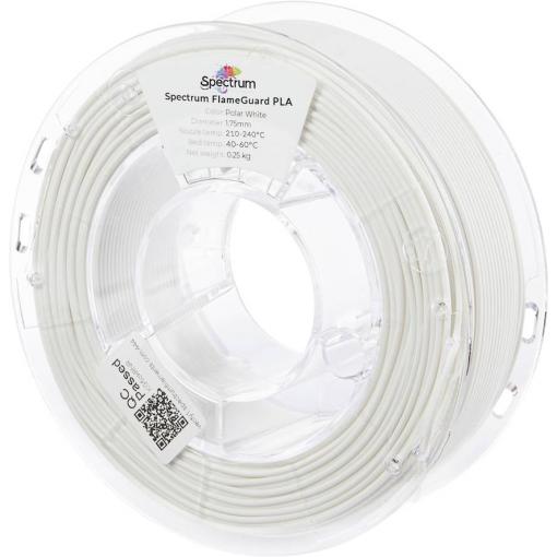 Spectrum Filaments 81448 FlameGuard PLA vlákno pro 3D tiskárny PLA plast ohni vzdorné, Žáruvzdorné 1.75 mm 250 g Polární bílá, bílá 1 ks