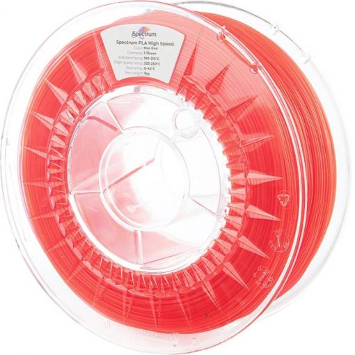 Spectrum Filaments 81053 PLA High Speed vlákno pro 3D tiskárny PLA plast Filament pro vysokorychlostní 3D tisk, Vysoká tuhost, Vysoká pevnost v tahu 1.75 mm
