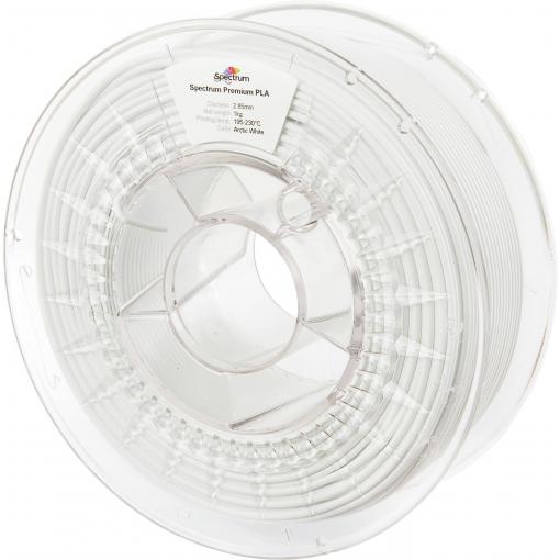 Spectrum Filaments 80122 PLA Premium vlákno pro 3D tiskárny PLA plast Vysoká pevnost v tahu 2.85 mm 1000 g Arktická bílá, bílá 1 ks