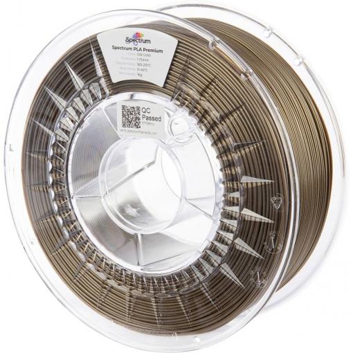 Spectrum Filaments 80850 PLA Premium vlákno pro 3D tiskárny PLA plast Vysoká pevnost v tahu 1.75 mm 1000 g Staré zlato, zlatá 1 ks