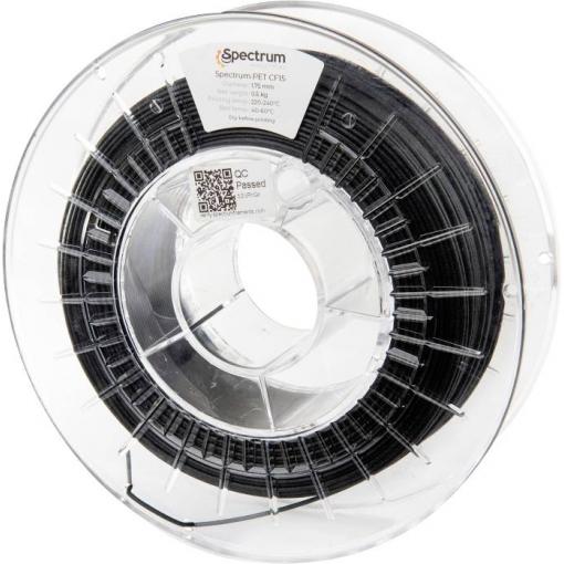 Spectrum Filaments 80587 PET CF15 vlákno pro 3D tiskárny PET-CF15 (karbon) Vysoká pevnost v tahu, Vyztuženo uhlíkovými vlákny, Odolnost proti tečení, chemicky