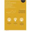 LED čirá žárovka FILAMENT pro svícen 34V/0,2W