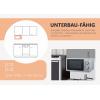 Silva MW-U 25.4 mikrovlnná trouba stříbrná 700 W zabudovatelná, Pro potraviny, kabelové připojení, funkce časovače, Kontrolní okénko