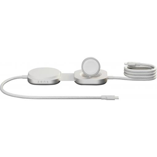 ZENS bezdrátová indukční nabíječka 20 W ZECC07W ZECC07W/00 Výstup Qi standard, Apple MagSafe, USB-C® bílá
