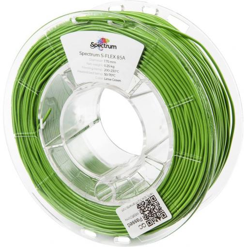 Spectrum Filaments 80568 S-Flex 85A vlákno pro 3D tiskárny pružné vlákno flexibilní, chemicky odolné, Nárazuvzdorný, Bez prodlevy 1.75 mm 250 g Limetková