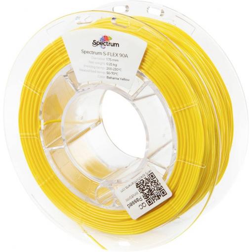 Spectrum Filaments 80263 S-Flex 90A vlákno pro 3D tiskárny pružné vlákno flexibilní, chemicky odolné, Bez prodlevy 1.75 mm 250 g Bahamská žluť, žlutá 1 ks