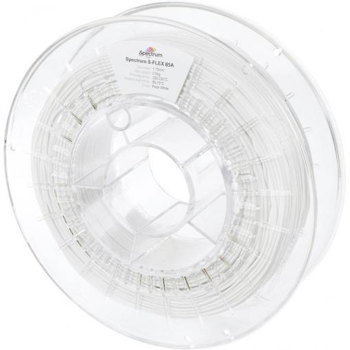 Spectrum Filaments 80578 S-Flex 85A vlákno pro 3D tiskárny pružné vlákno flexibilní, chemicky odolné, Nárazuvzdorný, Bez prodlevy 1.75 mm 500 g Polární bílá,