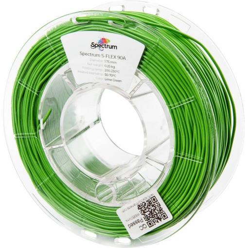 Spectrum Filaments 80253 S-Flex 90A vlákno pro 3D tiskárny pružné vlákno flexibilní, chemicky odolné, Bez prodlevy 1.75 mm 250 g Limetková zelená, zelená 1 ks