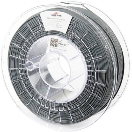 Spectrum Filaments 80543 PET-G MATT vlákno pro 3D tiskárny PETG plast Matná, odolné proti UV záření, Bez prodlevy 1.75 mm 1000 g tmavě šedá, šedá 1 ks