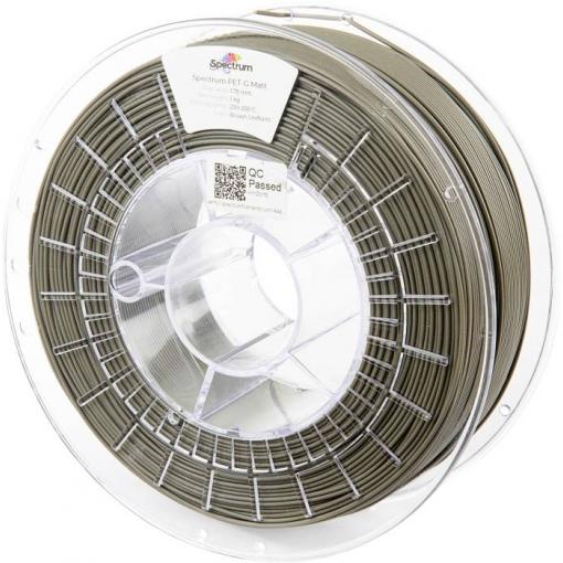 Spectrum Filaments 80551 PET-G MATT vlákno pro 3D tiskárny PETG plast Matná, odolné proti UV záření, Bez prodlevy 1.75 mm 1000 g Stejnorodá hnědá 1 ks