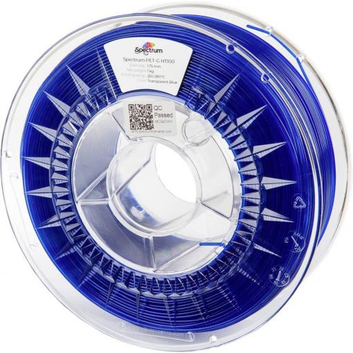 Spectrum Filaments 80403 PET-G HT100 vlákno pro 3D tiskárny PETG plast Žáruvzdorné, chemicky odolné 1.75 mm 1000 g Průsvitná modrá, modrá (transparentní) 1 ks