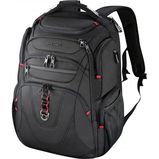 KROSER batoh na notebooky TSA Friendly Travel Laptop Backpack 17.3 XL, max. 43,9 cm (17,3) , černá