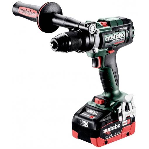 Metabo aku vrtací šroubovák, 18 V, 5.5 Ah LiHD bezkartáčové, vč. 2x aku, kufřík, vč. nabíječky, 603181660