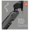 Vogels držák na zeď pro monitor MOMO 4126 1 Displej: (s) 25,4 cm (10) - 109,2 cm (43) černá nastavitelná výška, naklápěcí, otočný, nakláněcí