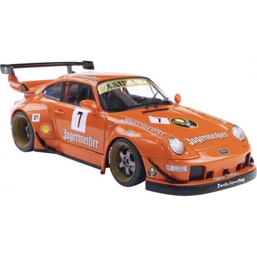 Solido model osobního automobilu Porsche BODYKIT JÄGERMEISTER RWB, ORANŽOVÁ hotový model Model osobního automobilu