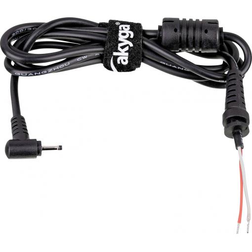 Akyga AK-SC-07 nízkonapěťový kabelový adaptér Dutá zástrčka 2,5 x 0,7 mm - kabel s otevřenými konci 2.5 mm 0.7 mm 1.2 m 1 ks Bag
