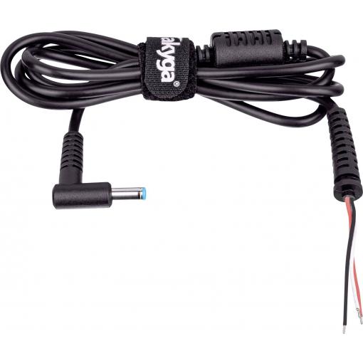 Akyga AK-SC-11 nízkonapěťový kabelový adaptér Dutá zástrčka 4,5 x 3,0 mm + kolík - kabel s otevřenými konci 1.2 m 1 ks