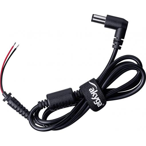 Akyga AK-SC-02 nízkonapěťový kabelový adaptér Dutá zástrčka 7,4 x 5,0 mm + kolík - kabel s otevřenými konci 7.4 mm 5.0 mm 1.2 m 1 ks Bag